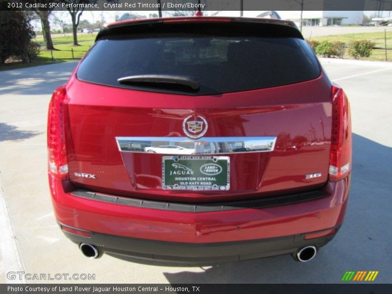 Crystal Red Tintcoat / Ebony/Ebony 2012 Cadillac SRX Performance
