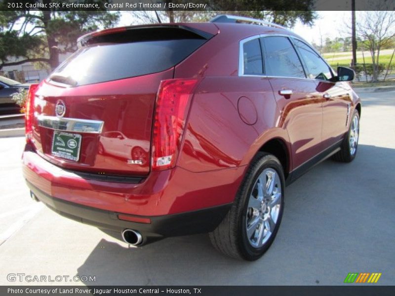 Crystal Red Tintcoat / Ebony/Ebony 2012 Cadillac SRX Performance