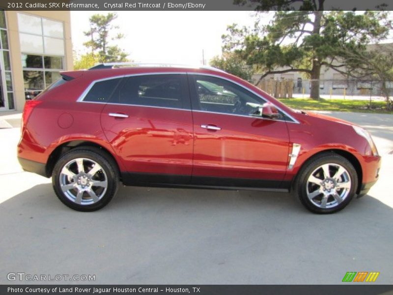 Crystal Red Tintcoat / Ebony/Ebony 2012 Cadillac SRX Performance