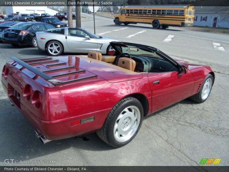  1991 Corvette Convertible Dark Red Metallic