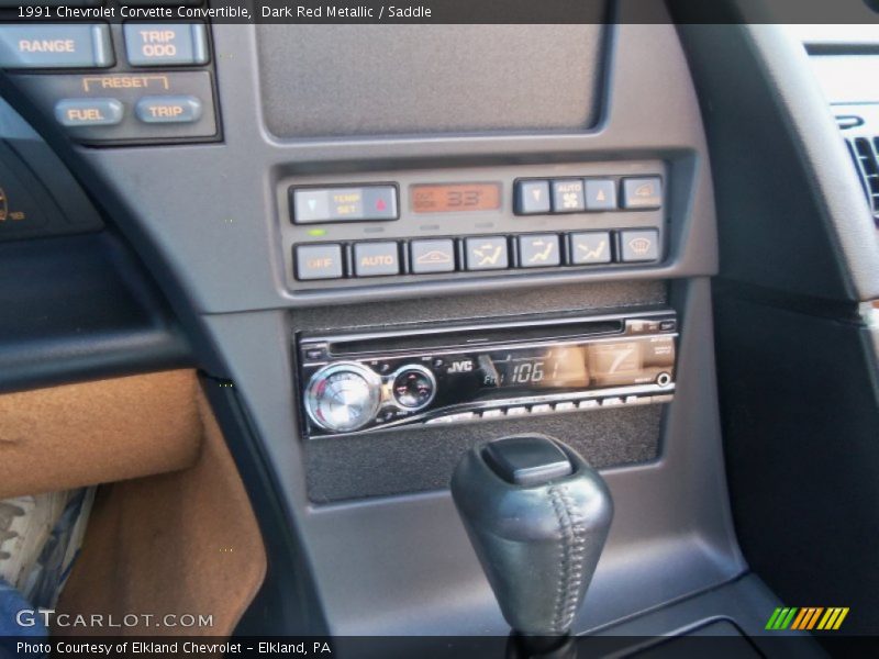 Controls of 1991 Corvette Convertible