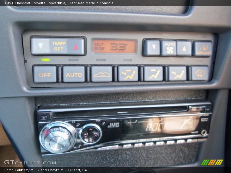 Controls of 1991 Corvette Convertible