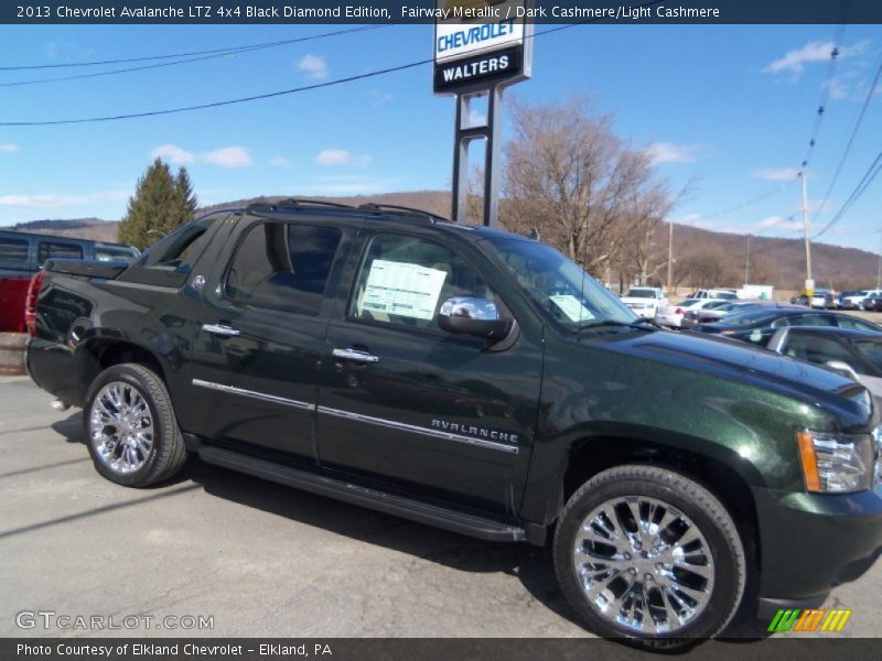 Fairway Metallic / Dark Cashmere/Light Cashmere 2013 Chevrolet Avalanche LTZ 4x4 Black Diamond Edition