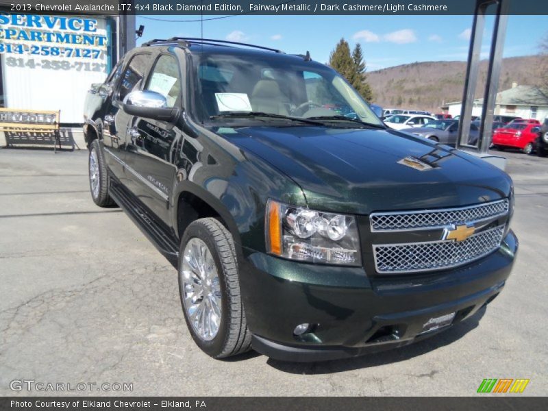 Fairway Metallic / Dark Cashmere/Light Cashmere 2013 Chevrolet Avalanche LTZ 4x4 Black Diamond Edition