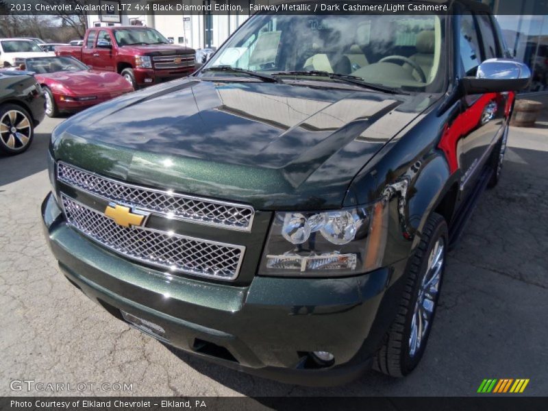 Fairway Metallic / Dark Cashmere/Light Cashmere 2013 Chevrolet Avalanche LTZ 4x4 Black Diamond Edition