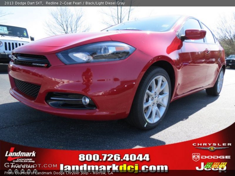 Redline 2-Coat Pearl / Black/Light Diesel Gray 2013 Dodge Dart SXT