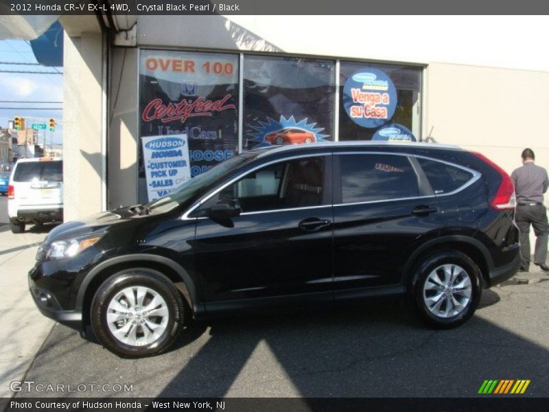 Crystal Black Pearl / Black 2012 Honda CR-V EX-L 4WD