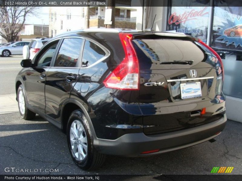 Crystal Black Pearl / Black 2012 Honda CR-V EX-L 4WD