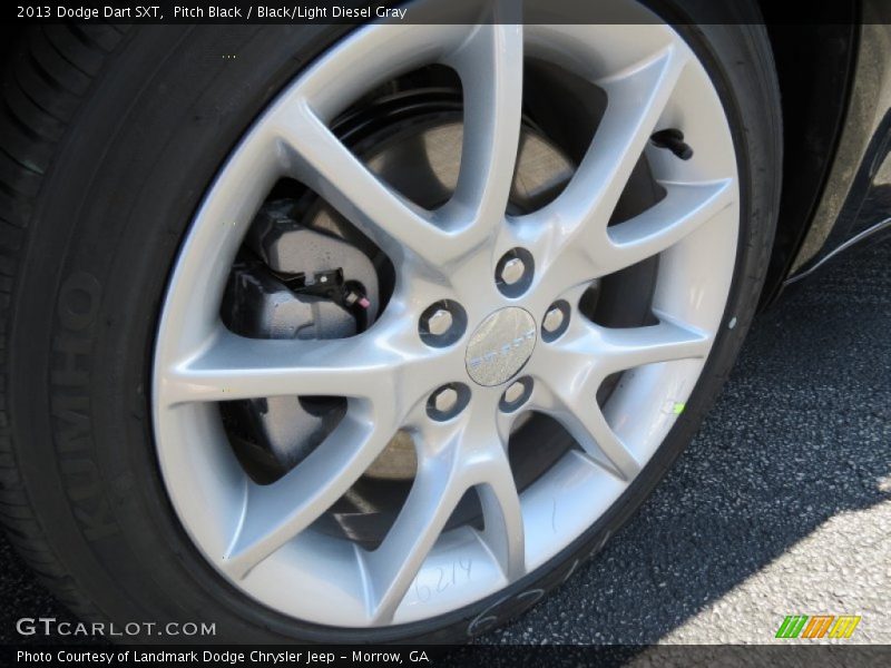 Pitch Black / Black/Light Diesel Gray 2013 Dodge Dart SXT