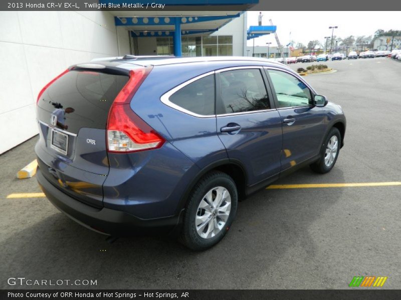 Twilight Blue Metallic / Gray 2013 Honda CR-V EX-L