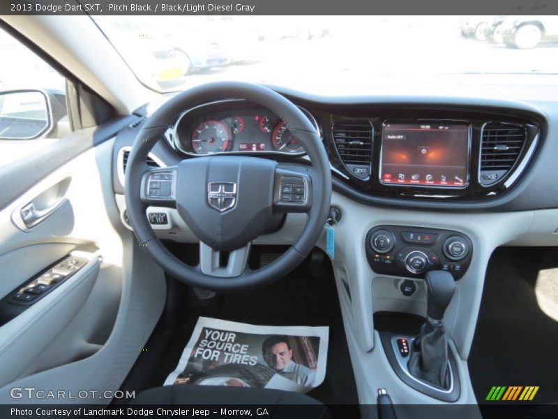 Pitch Black / Black/Light Diesel Gray 2013 Dodge Dart SXT