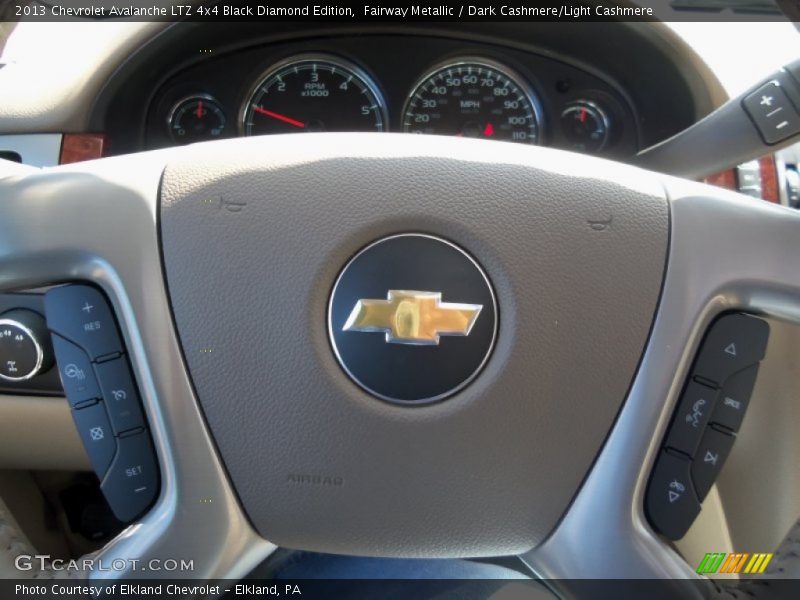 Fairway Metallic / Dark Cashmere/Light Cashmere 2013 Chevrolet Avalanche LTZ 4x4 Black Diamond Edition