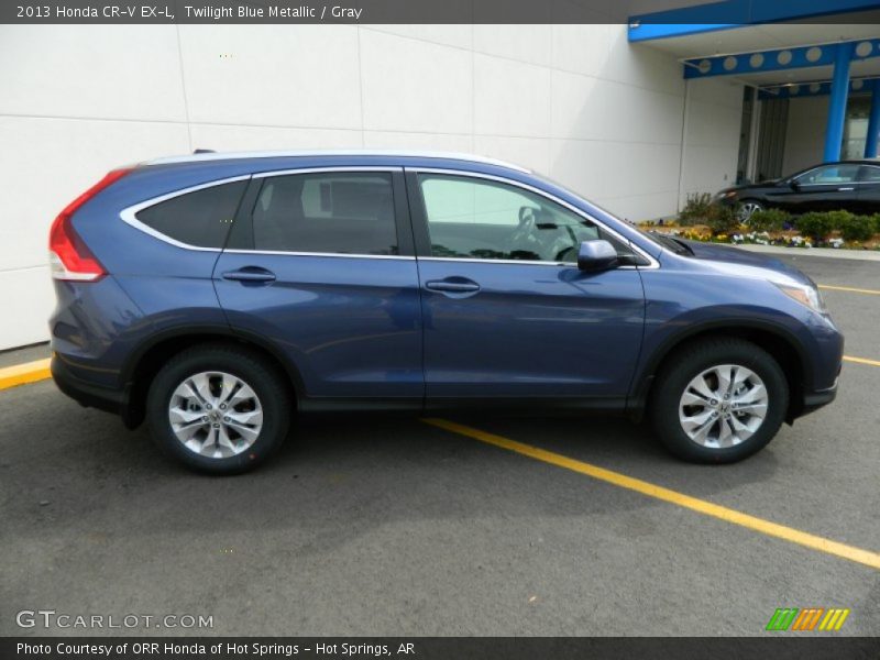 Twilight Blue Metallic / Gray 2013 Honda CR-V EX-L