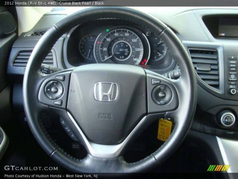 Crystal Black Pearl / Black 2012 Honda CR-V EX-L 4WD