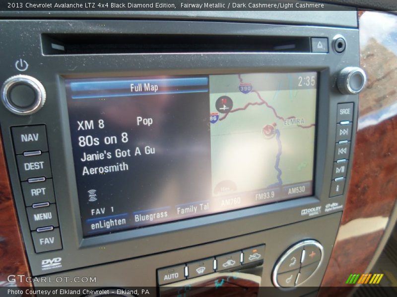 Navigation of 2013 Avalanche LTZ 4x4 Black Diamond Edition