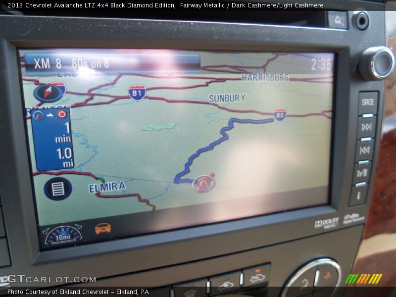 Navigation of 2013 Avalanche LTZ 4x4 Black Diamond Edition