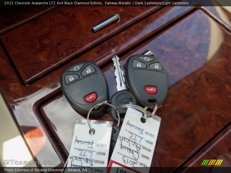 Keys of 2013 Avalanche LTZ 4x4 Black Diamond Edition
