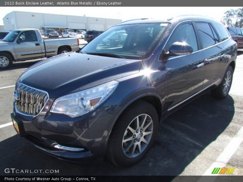 Atlantis Blue Metallic / Ebony Leather 2013 Buick Enclave Leather