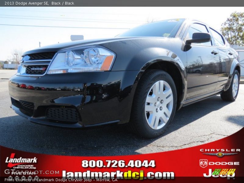 Black / Black 2013 Dodge Avenger SE