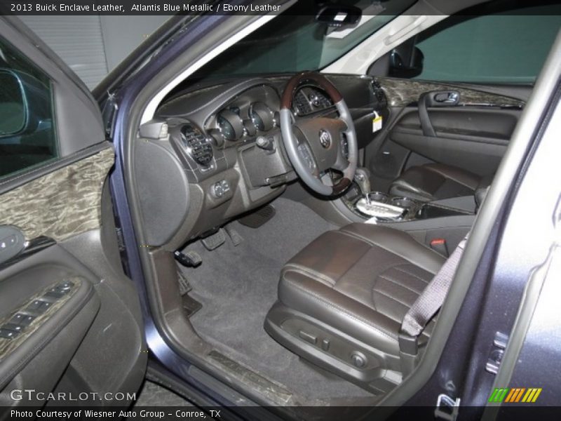 Atlantis Blue Metallic / Ebony Leather 2013 Buick Enclave Leather