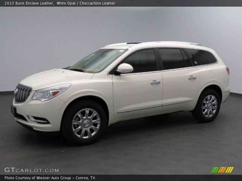 White Opal / Choccachino Leather 2013 Buick Enclave Leather