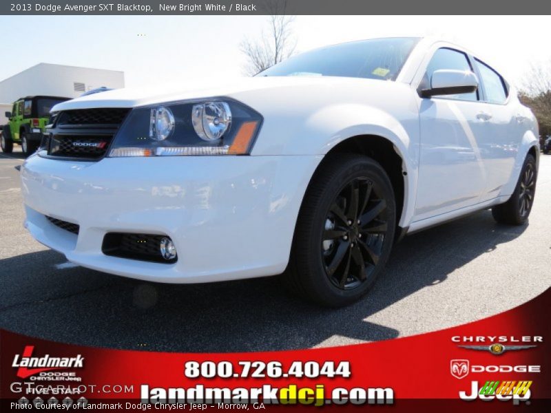 New Bright White / Black 2013 Dodge Avenger SXT Blacktop