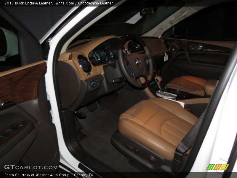 White Opal / Choccachino Leather 2013 Buick Enclave Leather