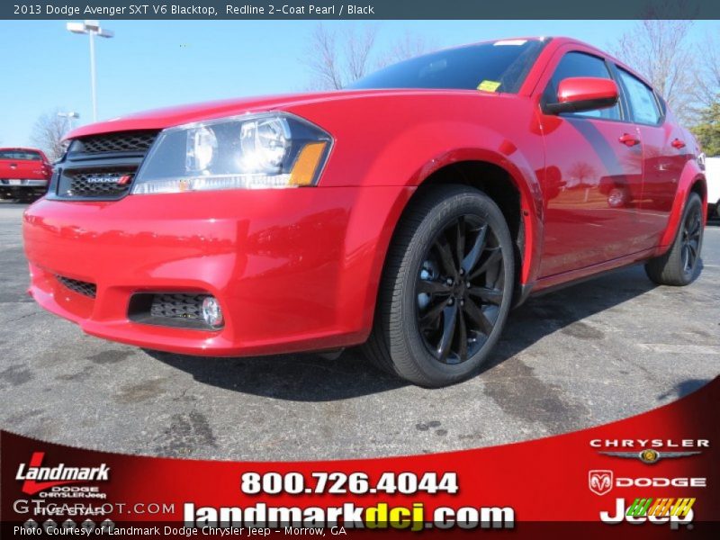 Redline 2-Coat Pearl / Black 2013 Dodge Avenger SXT V6 Blacktop