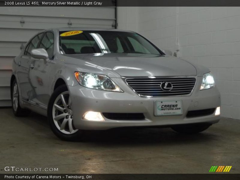 Mercury Silver Metallic / Light Gray 2008 Lexus LS 460