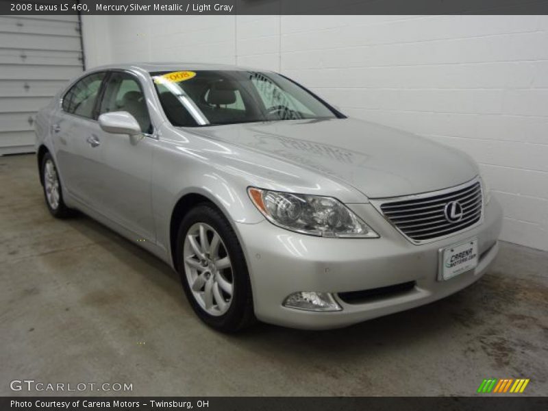 Mercury Silver Metallic / Light Gray 2008 Lexus LS 460