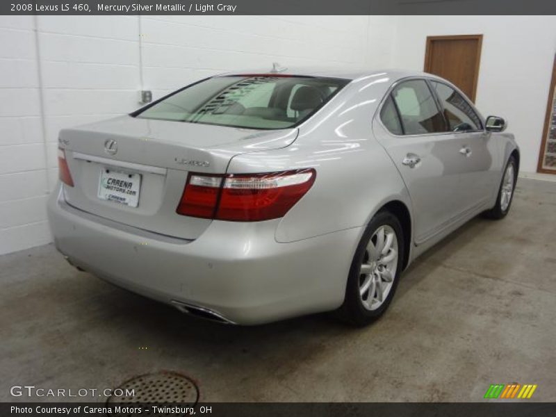 Mercury Silver Metallic / Light Gray 2008 Lexus LS 460