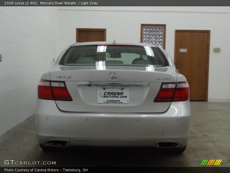 Mercury Silver Metallic / Light Gray 2008 Lexus LS 460