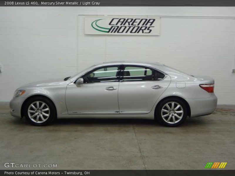 Mercury Silver Metallic / Light Gray 2008 Lexus LS 460