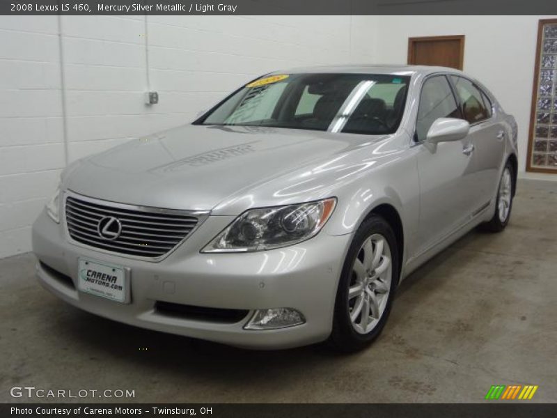 Mercury Silver Metallic / Light Gray 2008 Lexus LS 460