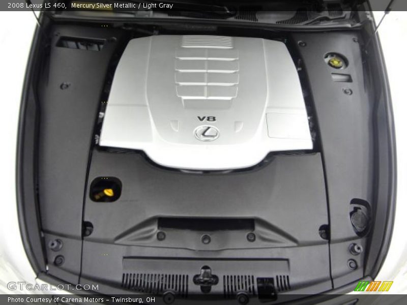 Mercury Silver Metallic / Light Gray 2008 Lexus LS 460