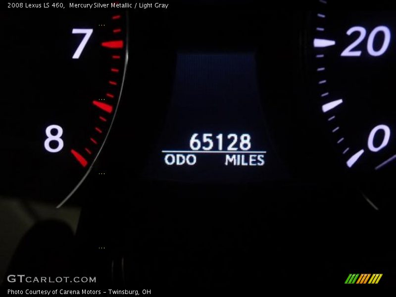 Mercury Silver Metallic / Light Gray 2008 Lexus LS 460