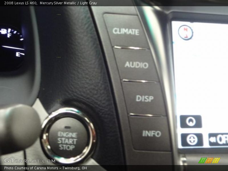 Mercury Silver Metallic / Light Gray 2008 Lexus LS 460