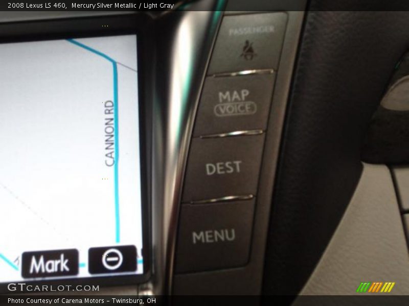 Mercury Silver Metallic / Light Gray 2008 Lexus LS 460