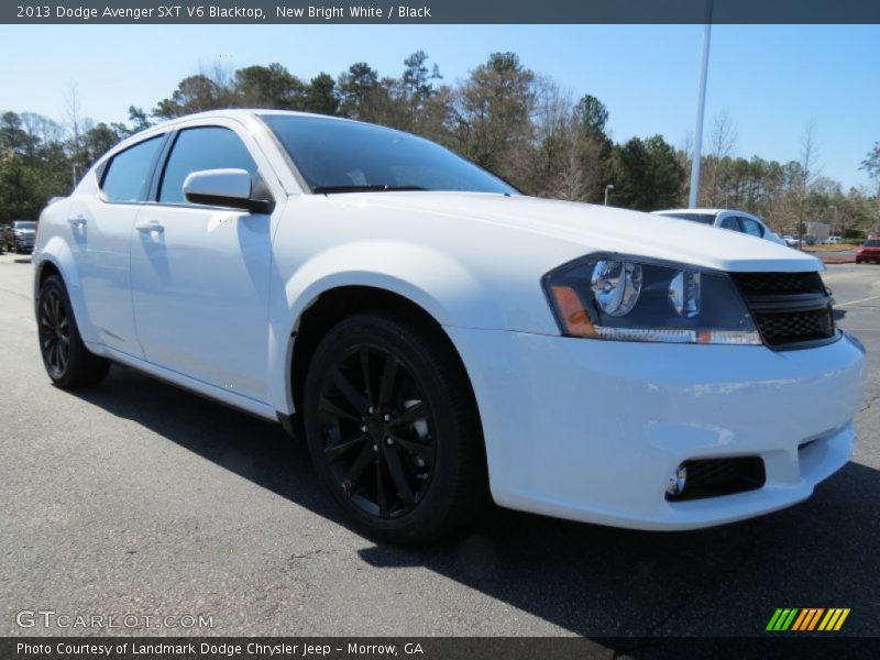 New Bright White / Black 2013 Dodge Avenger SXT V6 Blacktop