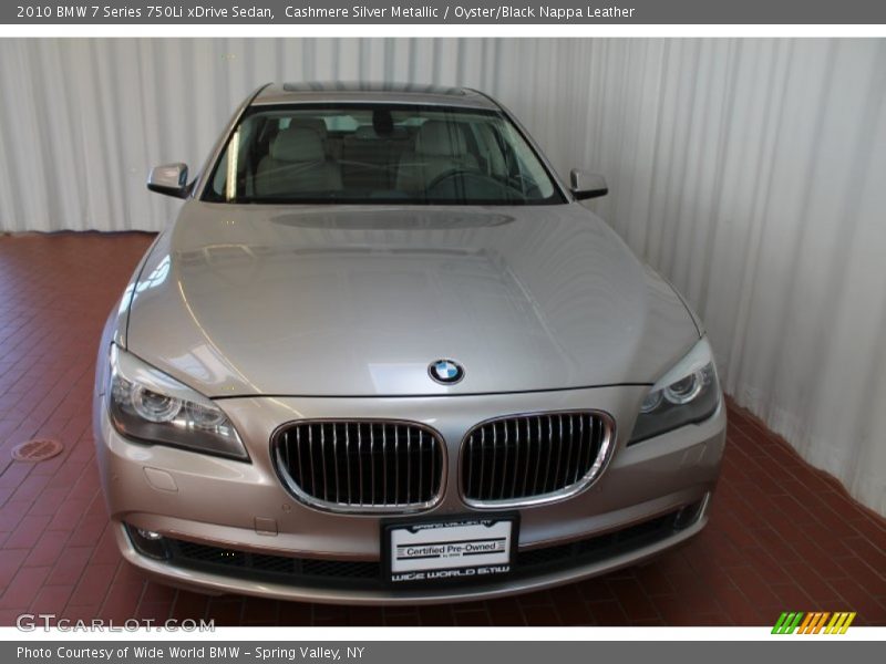 Cashmere Silver Metallic / Oyster/Black Nappa Leather 2010 BMW 7 Series 750Li xDrive Sedan
