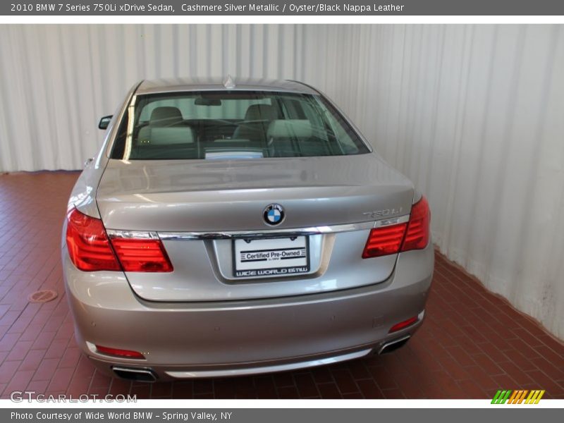 Cashmere Silver Metallic / Oyster/Black Nappa Leather 2010 BMW 7 Series 750Li xDrive Sedan