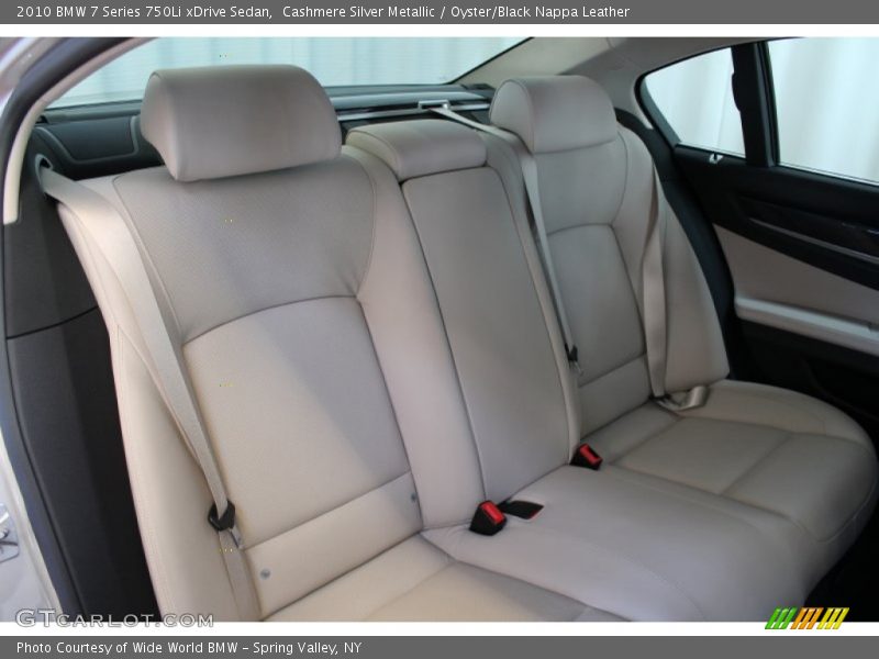 Rear Seat of 2010 7 Series 750Li xDrive Sedan