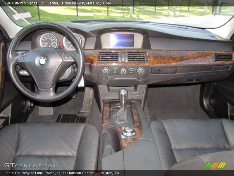 Titanium Grey Metallic / Grey 2004 BMW 5 Series 525i Sedan