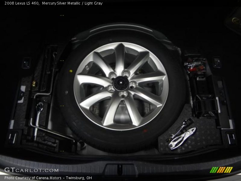 Mercury Silver Metallic / Light Gray 2008 Lexus LS 460