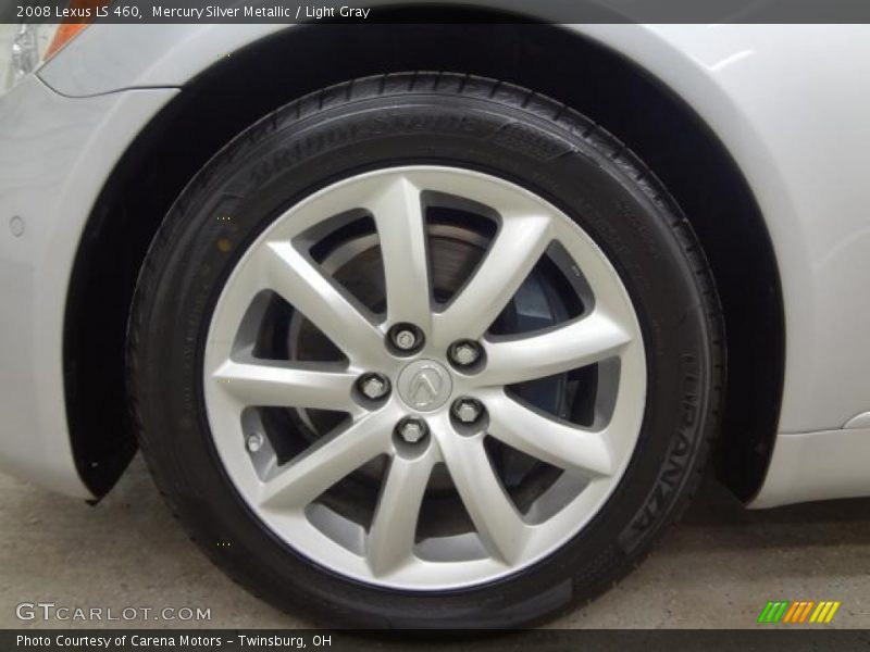 Mercury Silver Metallic / Light Gray 2008 Lexus LS 460