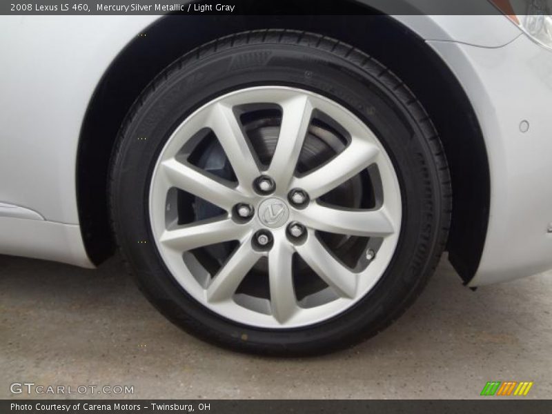 Mercury Silver Metallic / Light Gray 2008 Lexus LS 460