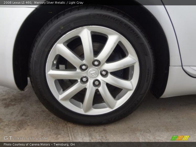 Mercury Silver Metallic / Light Gray 2008 Lexus LS 460