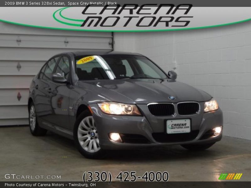 Space Grey Metallic / Black 2009 BMW 3 Series 328xi Sedan