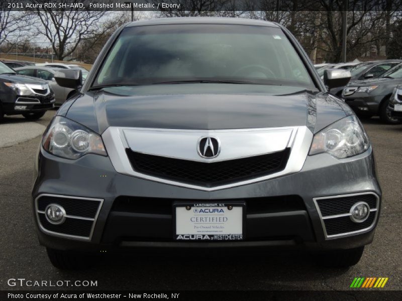 Polished Metal Metallic / Ebony 2011 Acura RDX SH-AWD