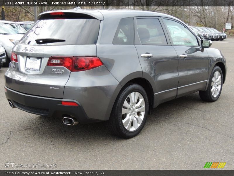 Polished Metal Metallic / Ebony 2011 Acura RDX SH-AWD